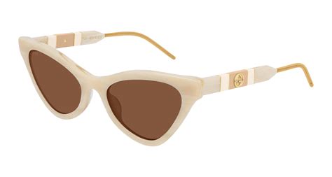 Gucci™ GG0597S 005 55 Beige Sunglasses 